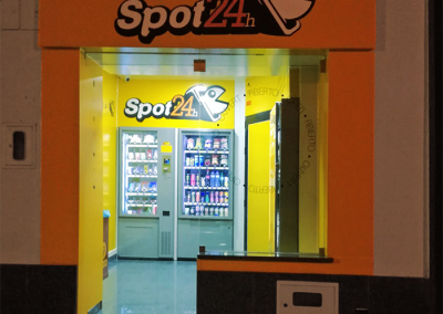 Instalación y montaje de tienda Spot 24h.
